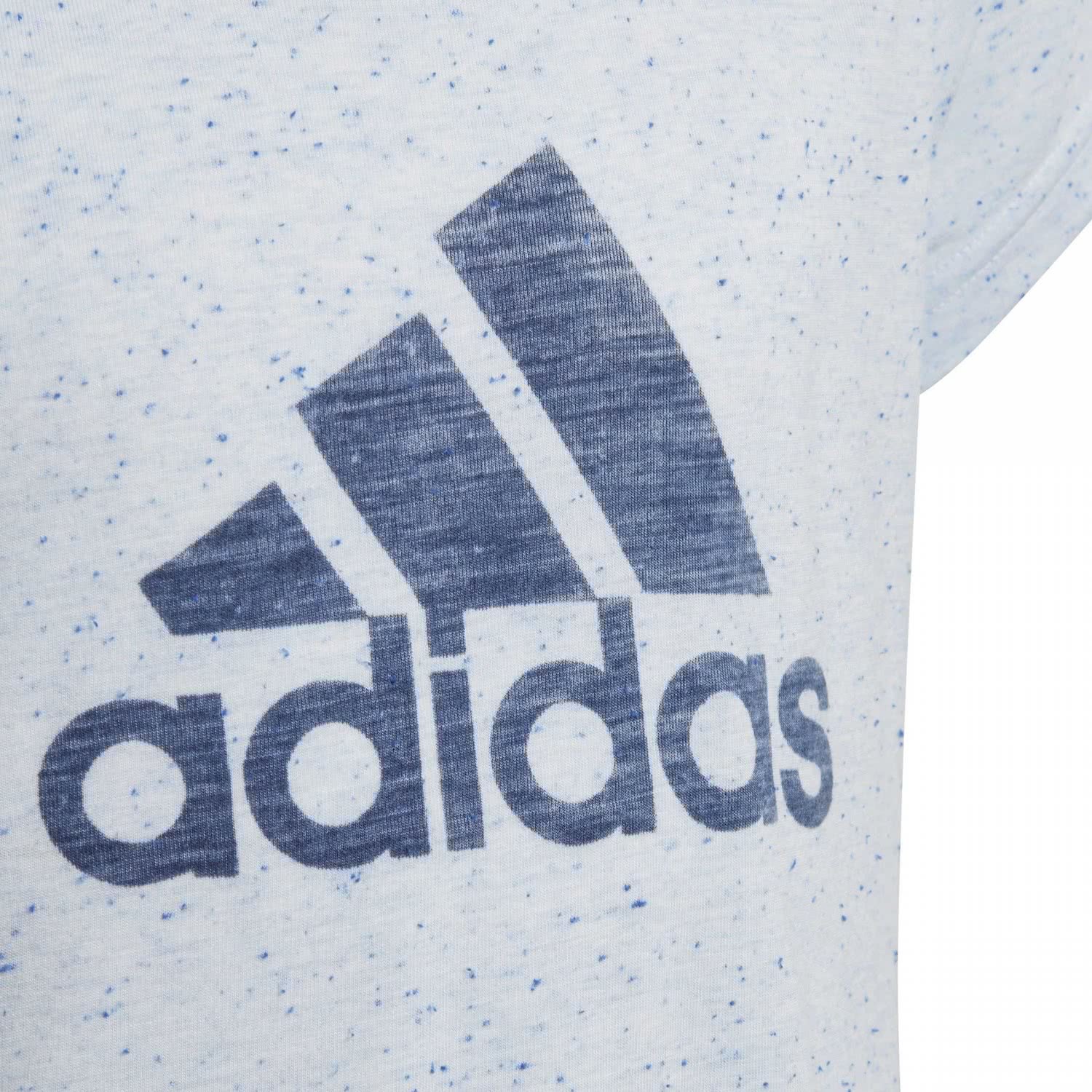adidas CF6740 T-Shirt Fille Blanc/Aero Blue/Noble Indigo FR : 2XL (Taille Fabricant : 170)