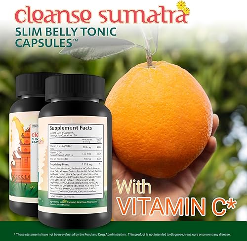 Miniatura 6 de Cleanse Sumatra Slim Belly Tonic Cápsulas - Nuestra mejor desintoxicación de limpieza intestinal para mujeres y hombres - Nuestra mejor limpieza de