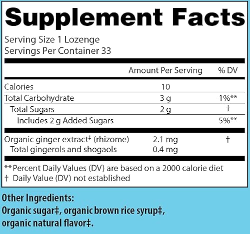 Miniatura 5 de Tummydropch orgánico USDA sabor jengibre Butterscotch Tummydrops, sin gluten y vegano, 33 gotas