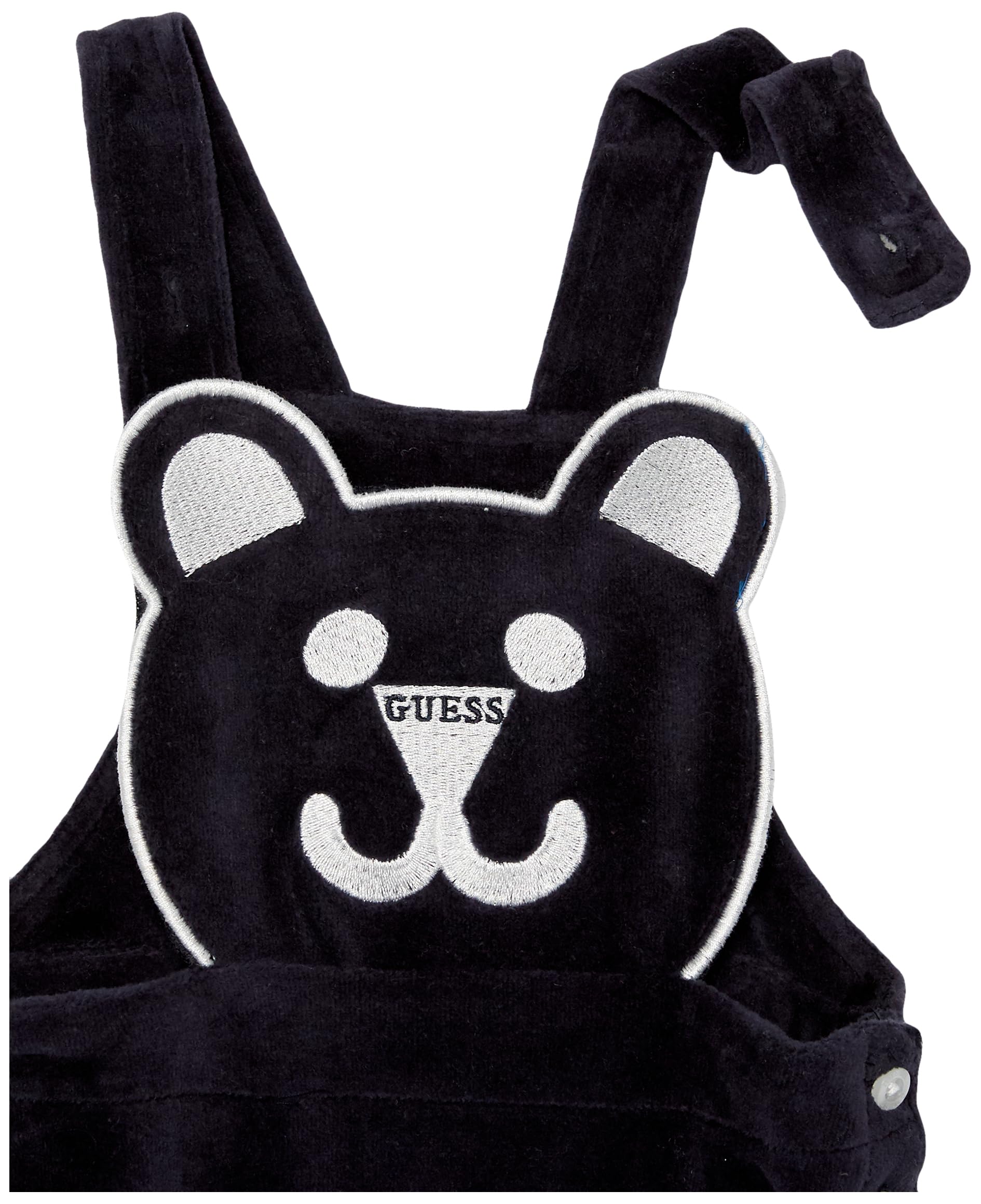 GUESS Baby Boys organiczne body interlock i organiczny miś szenilowy kombinezon 2-częściowy zestaw