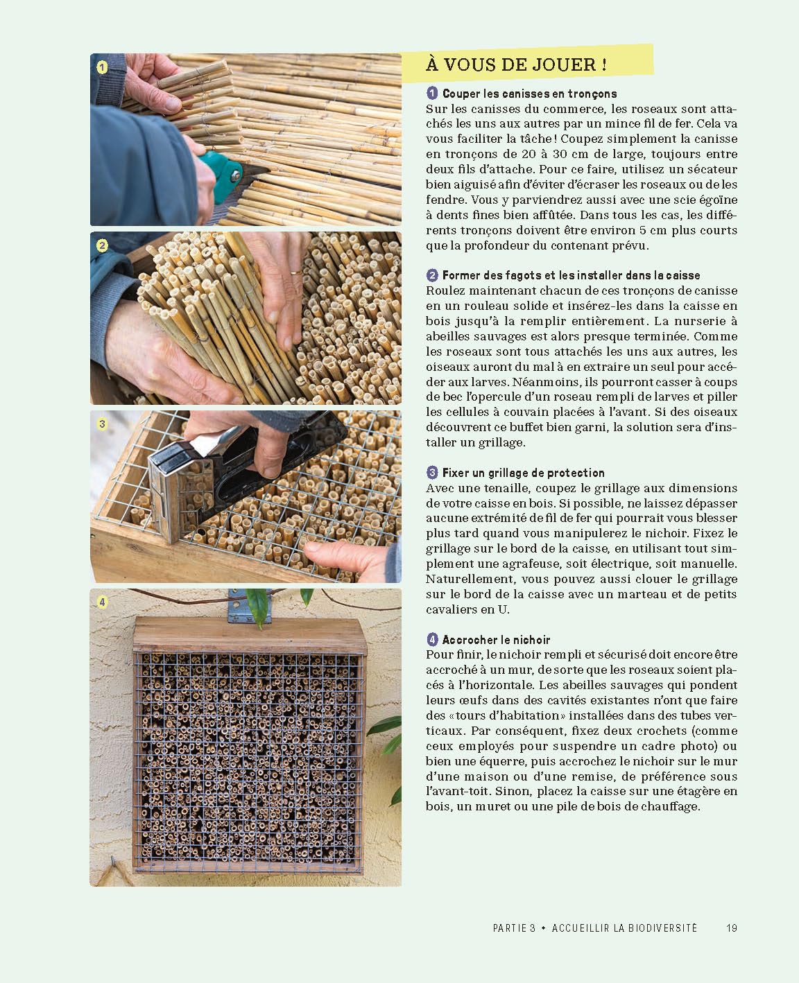 Le guide Terre vivante des aménagements au jardin: Allées, clôtures, es, serres, carrés potagers, nichoirs, mobilier de jardin… en matériaux naturels & de récup’