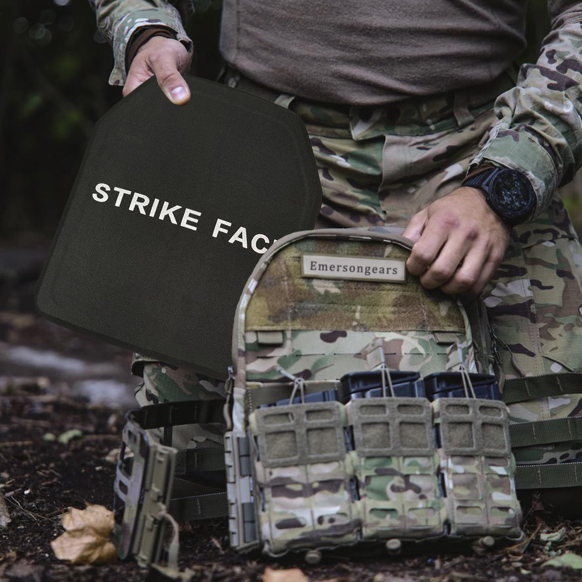 NIJ IV Panzerplatte – NIJ IV Schock Schutz Platte Rüstung, 30 x 25CM , Al2O3+PE Taktischer Körpereinsatz für Weste/Rucksack