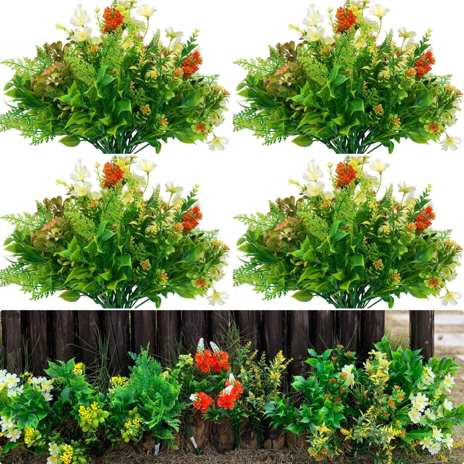 WAKISAKI 4 Pack of 9Bundle Multispecies Realistic Faux