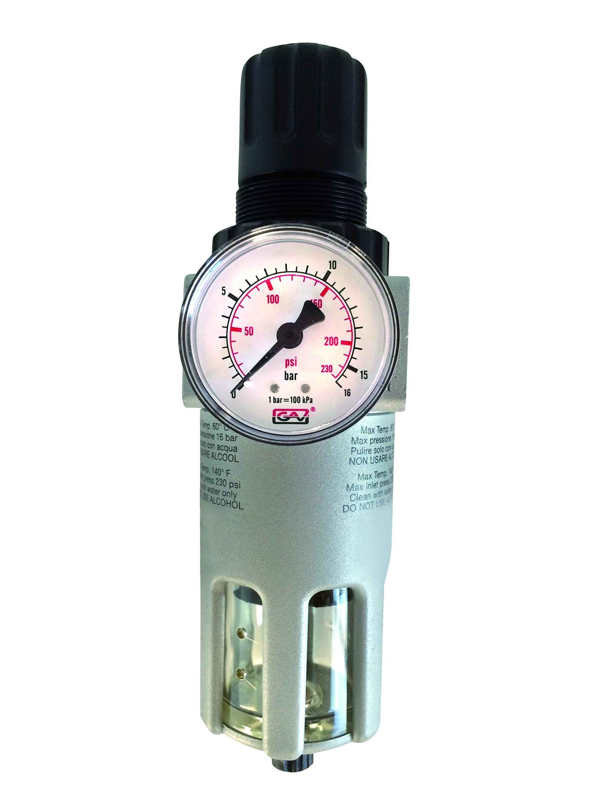 Cevik - Ca-922 - regolatore di pressione pneumatica accessorio con manometro e filtro. 1/4 ../ min "240 lt.