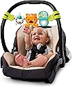 Bright Starts Take Along Musical Carrier Baby Activity Toy Bar, Hanging Car Seat Toy, 4 Fun Melodies, Fine Motor Skill Development Ages Newborn +, Multi-Color