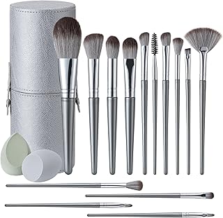 Brochas de Maquillaje, Set de 14 Piezas de Br...