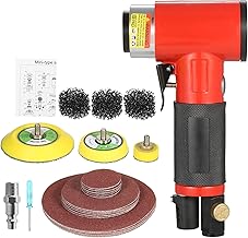 Lianai Mini lixadeira de ar com discos de areia de 1/2/3 de polegada Lixadeira pneumática orbital aleatória Lixadeiras e polidoras movidas a ar com 15 lixas para carro Beleza Carpintaria Lix