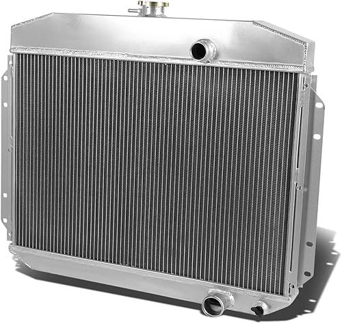 DNA Motoring RA-F10061-L6-3 - Radiador de aluminio completo de 3 filas compatible con Ford F-100 61-64 / F-250 / F-350 Pickup