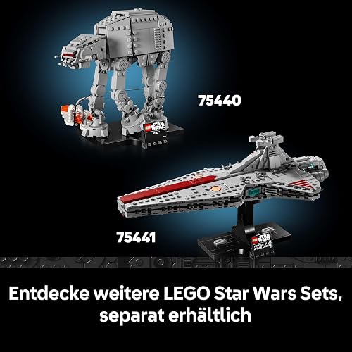 LEGO Star Wars 75441 Le Croiseur d’Assaut de Classe Venator - Set de Construction Adulte - Maquette du Vaisseau de la République - Décoration Salon - Cadeau Collector pour Fans de La Revanche des Sith - 8