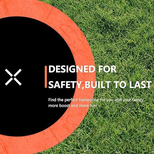 Miniatura 11 de AOTOB - Trampolín de 8, 10, 12, 14 y 15 pies con red de seguridad para exteriores con aro de baloncesto, alfombrilla de salto resistente y cubierta