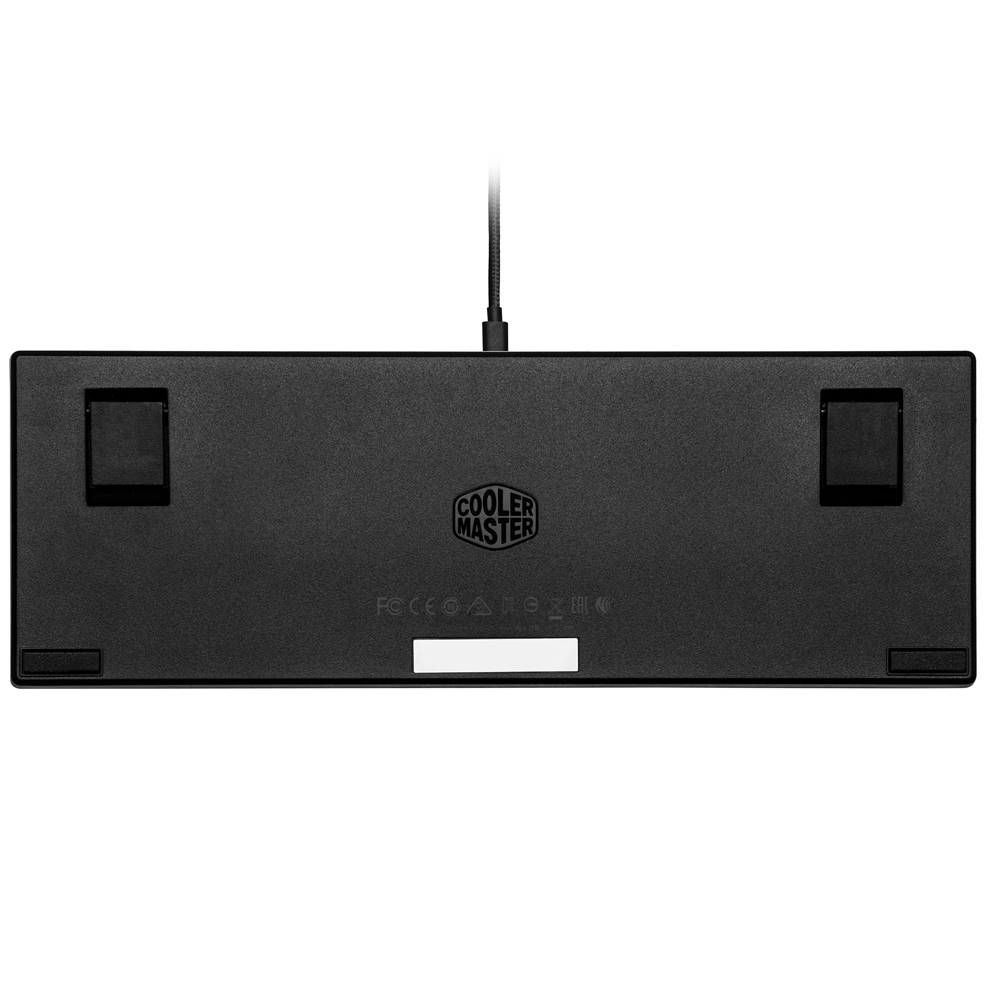 Cooler Master Przewodowa klawiatura do gier - układ IT kompaktowy 60%, mechaniczny przełącznik niskiego profilu, podświetlenie RGB z przyciskiem, sterowanie lotem, kompatybilny z systemami