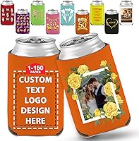 Vista 14 de Hasta 150 fundas personalizadas para latas de cerveza, fundas personalizadas para latas a granel con logotipo fotográfico, texto, soporte para Verde