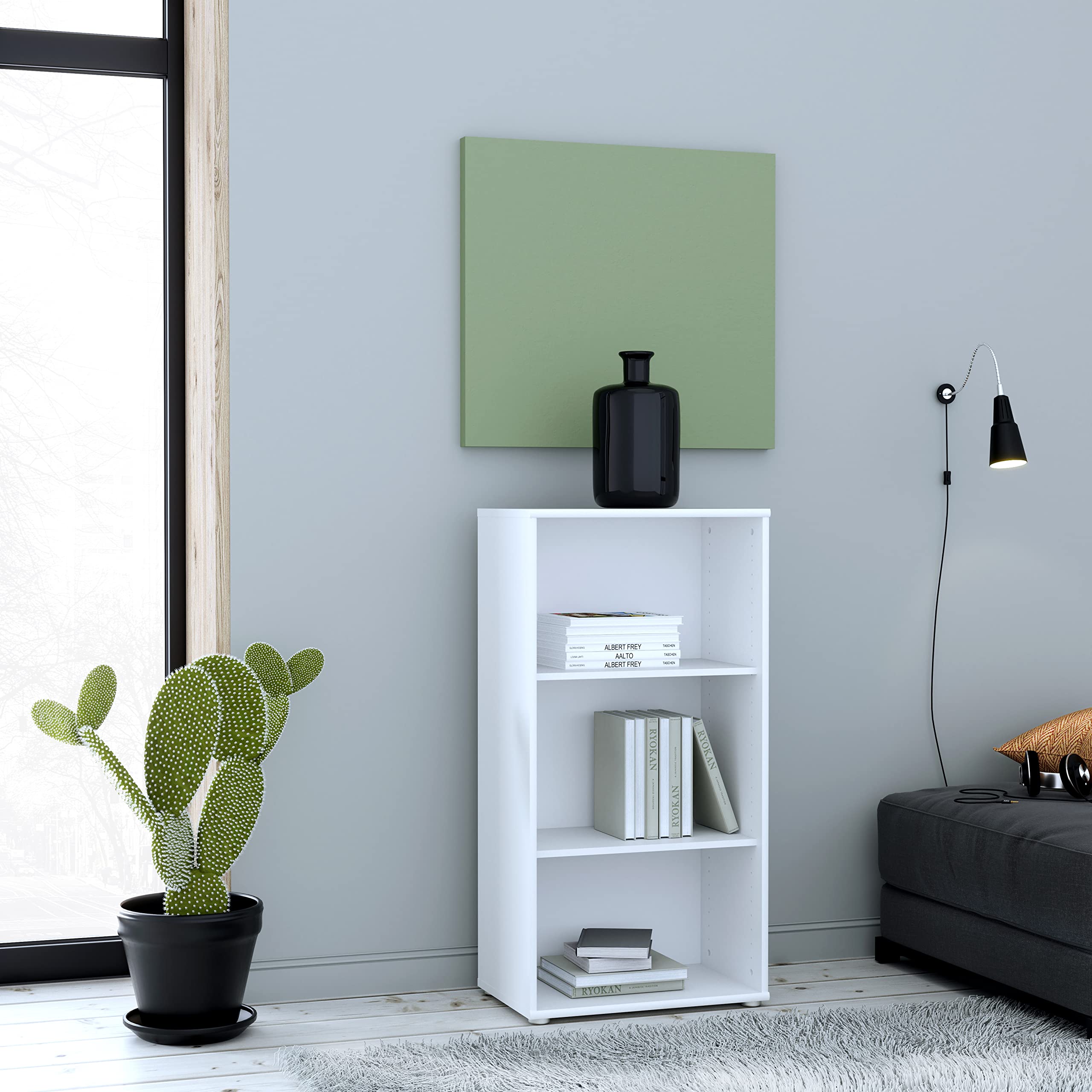 Forte TEMPRA2 - Scrivania, in legno, 108 x 72 x 72 cm, colore: Bianco