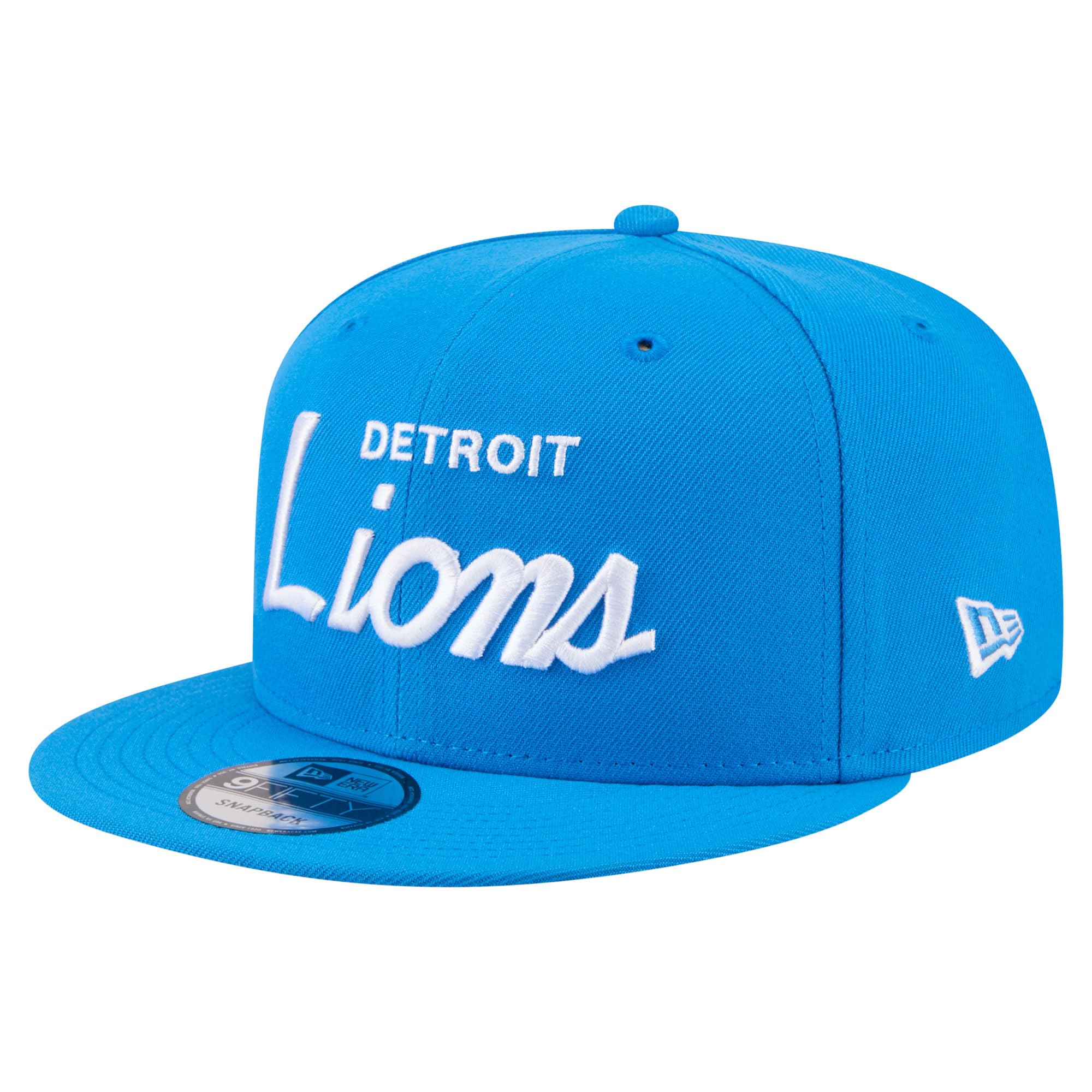 New Era Detroit Lions NFL Script 9Fifty Snapback Cap Blue