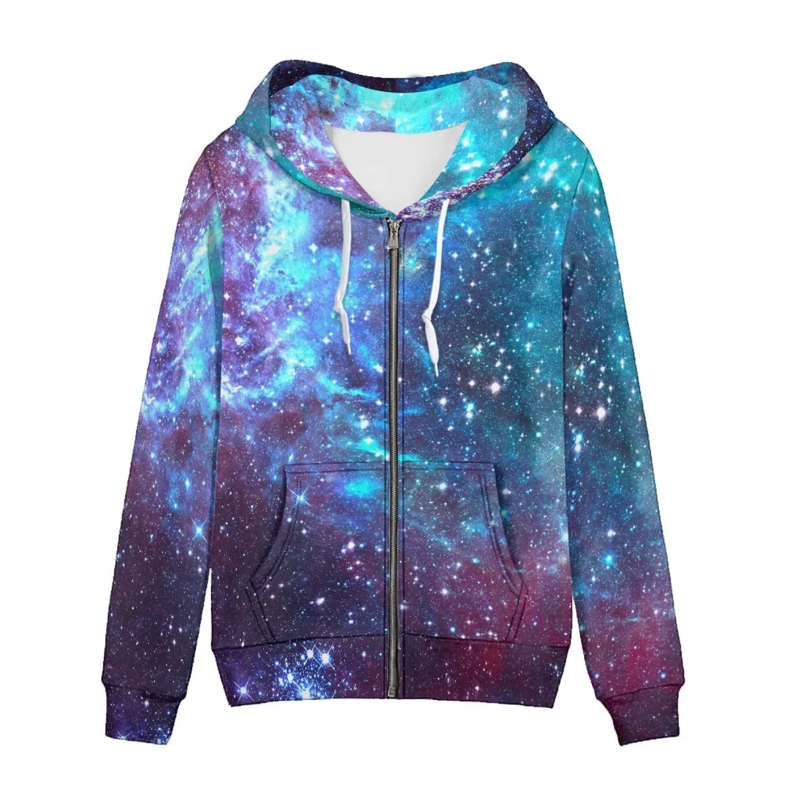 ShowudesignsXS-5XL Zip Up Hoodie for Women Sweatshirt Pullover