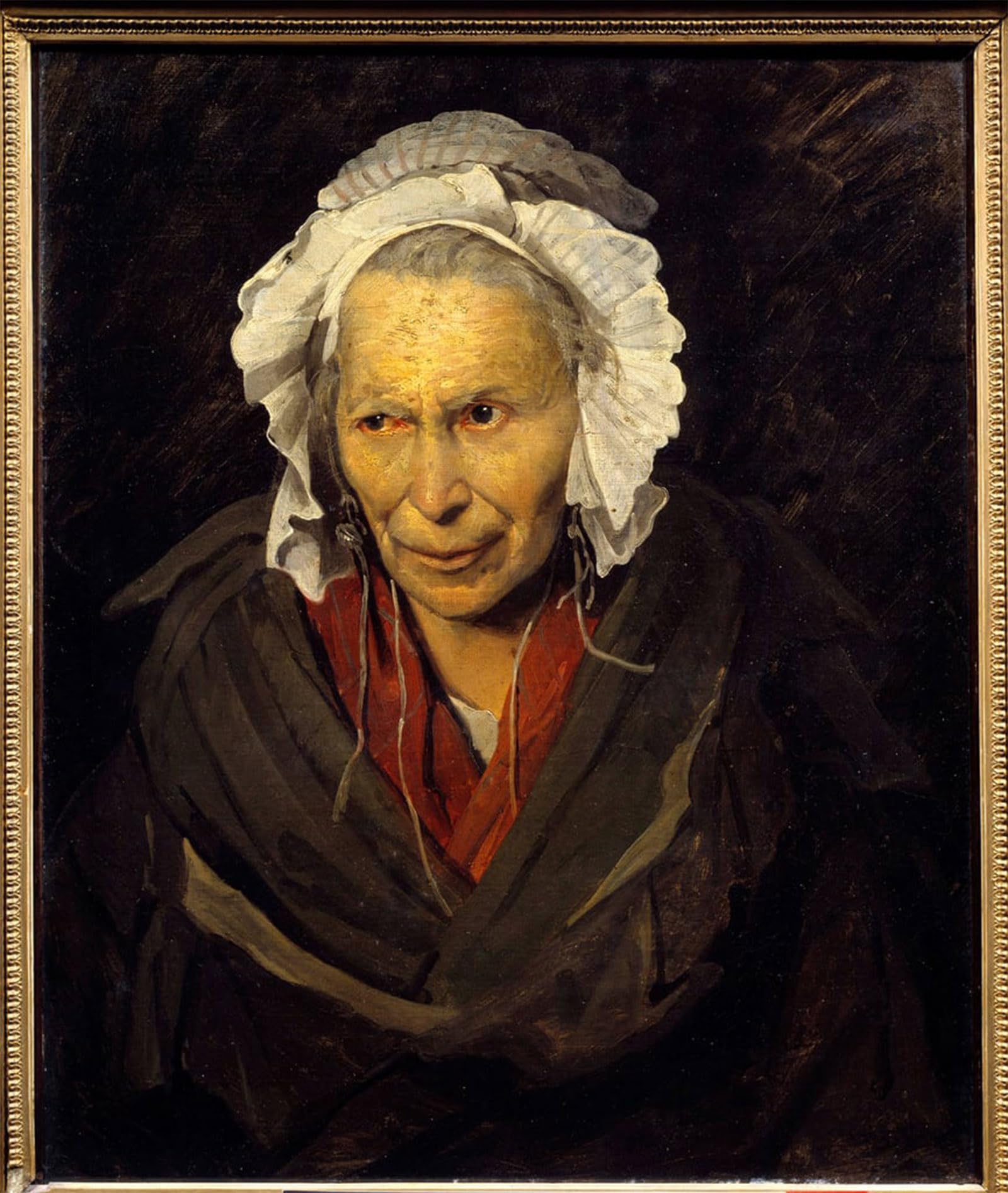 POSTERIIk Famous Print Pop Art Wall Art Graffiti or Monomaniac of Portrait of an Old Woman Suffering From Mental Illness by Theodore Gericault Art Prints for Home Decor 60x90cm