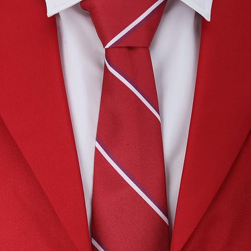 Vista 3 de Conjunto de disfraz de uniforme escolar para mujeres y hombres, camisa de cosplay de Halloween, abrigo, falda, trajes de corbata