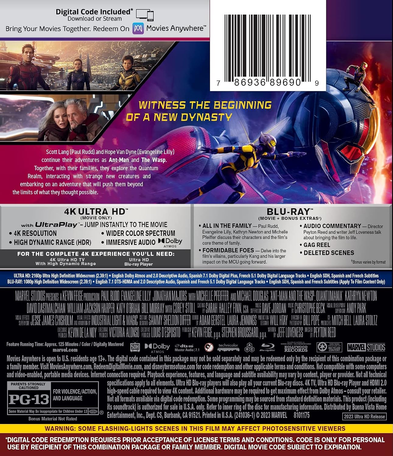 Ant-Man and the Wasp: Quantumania [4K UHD]