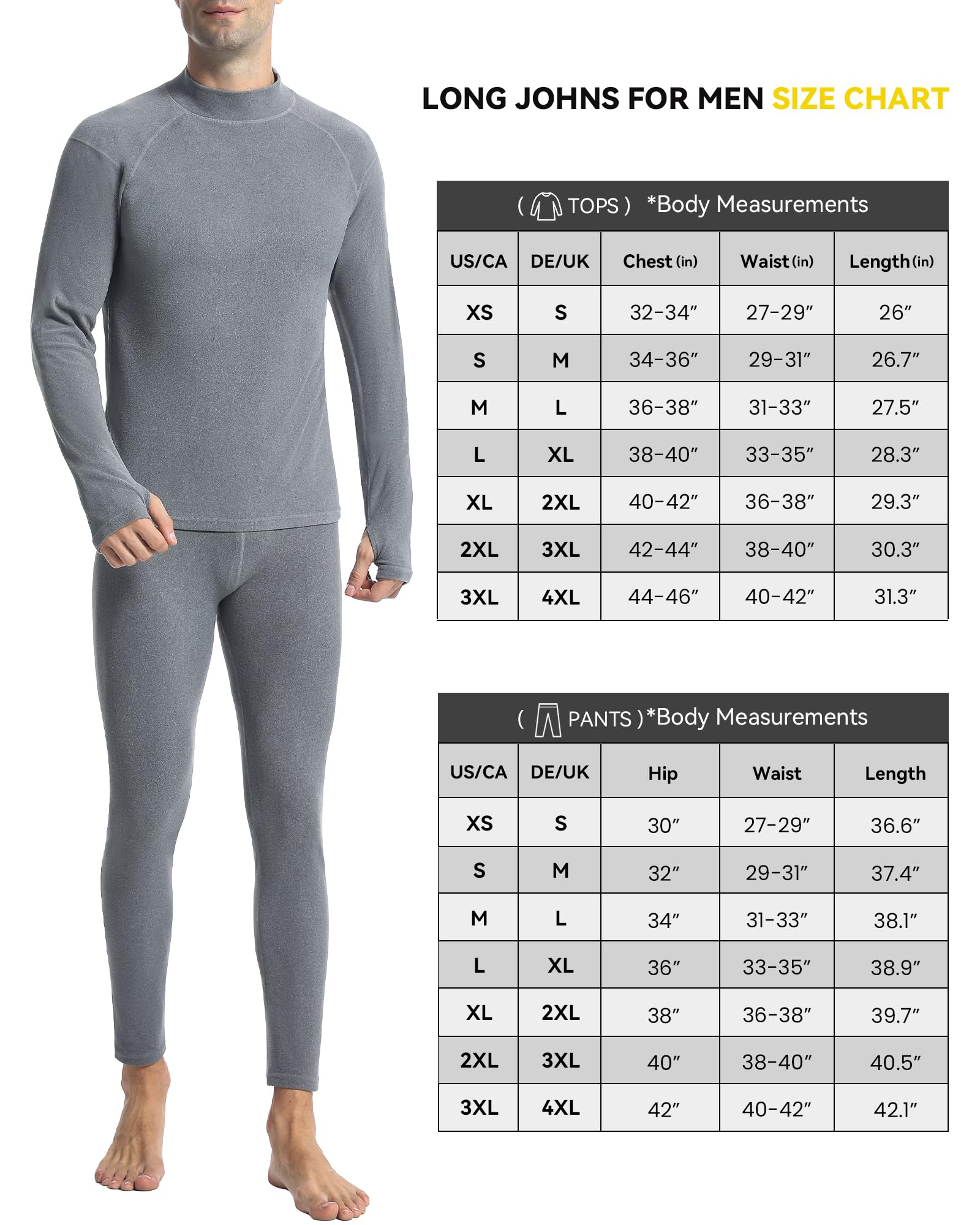 Runhit Ropa interior térmica para hombre de invierno, ropa interior funcional térmica, calzoncillos largos, ropa interior funcional de esquí, ropa interior térmica para hombre, extra cálida