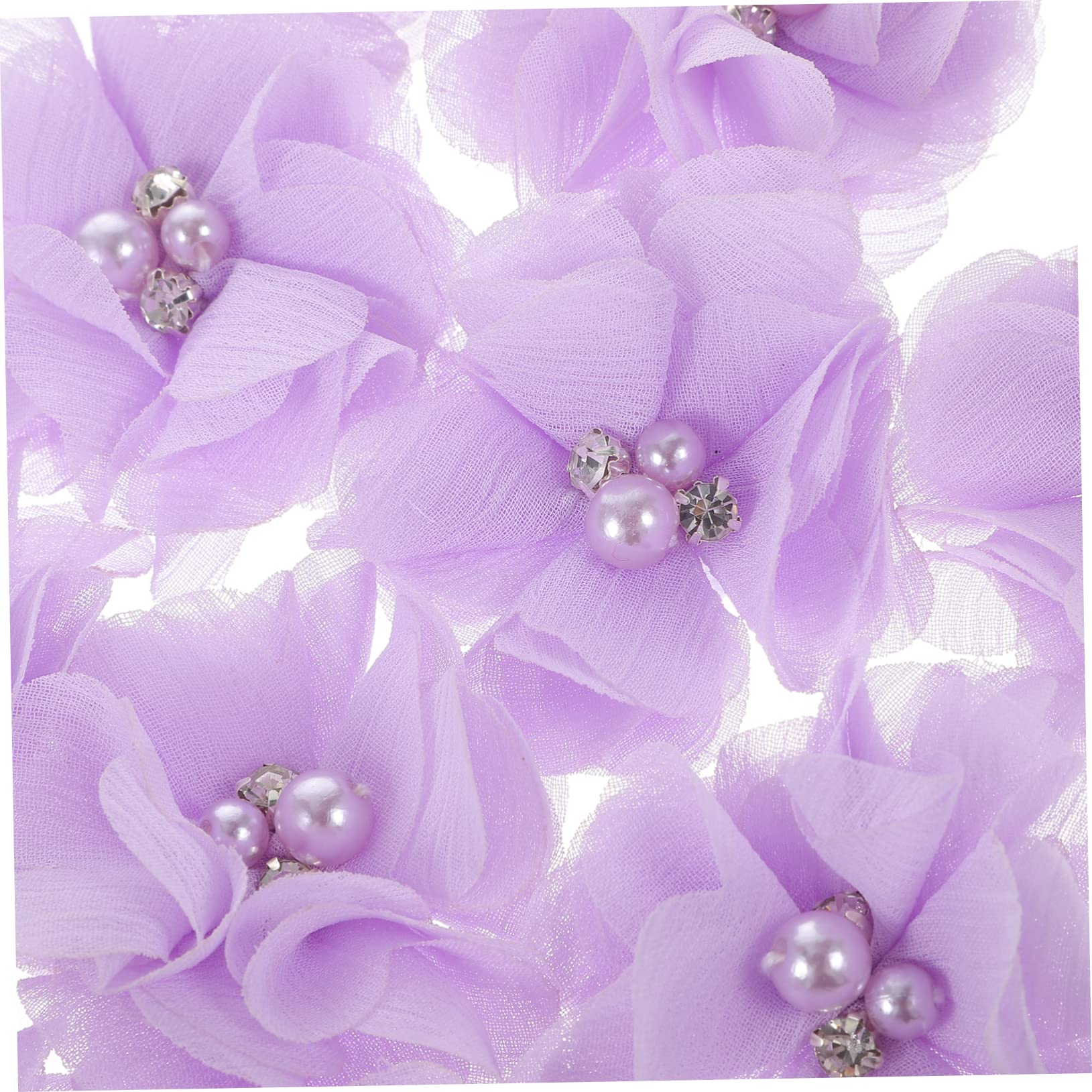 TEHAUX 90pezzi Pz Fiori Chiffon Multi-funzione Per Decorazioni Fai Da Te Applicazioni Floreali Per Cucito Accessori Per e Decorazioni Festive