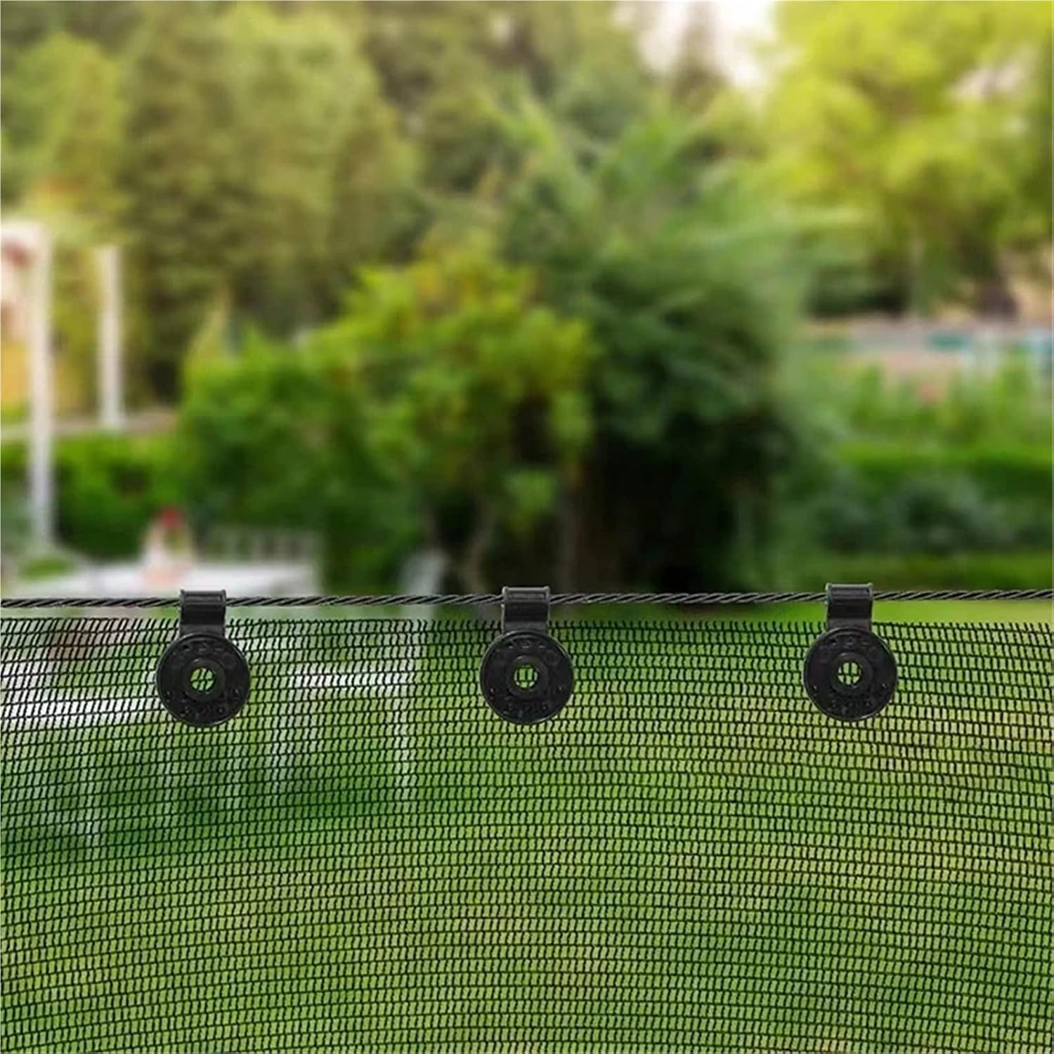 Shade Cloth Clips 200pcs Shadow Mesh Shade Fabric Clamps Grommets for Sun Shade Sail Tarpaulin Mesh Canopy Fence
