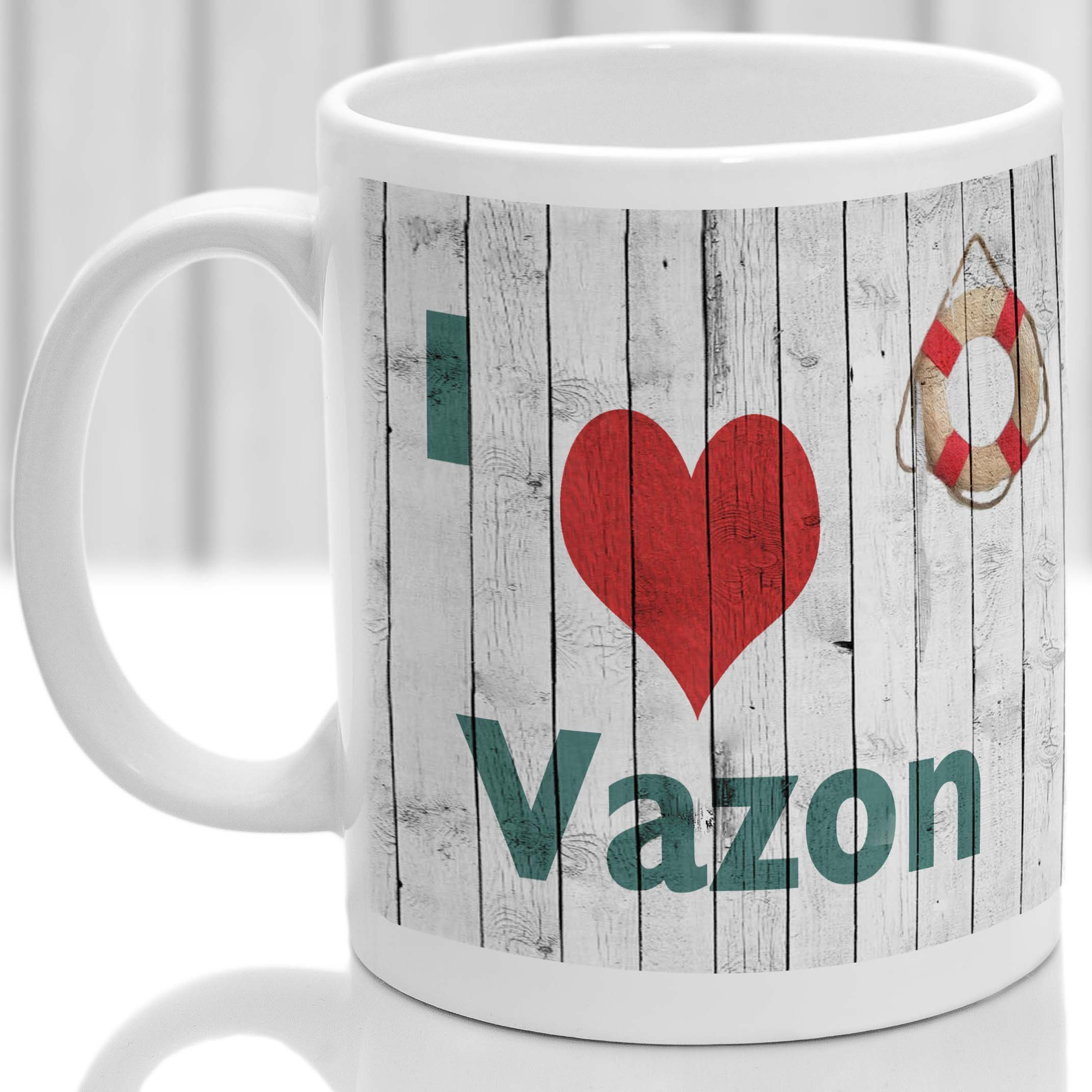 Vazon Mug, Gift to Remember Guernsey, Ideal Present,Custom Design.