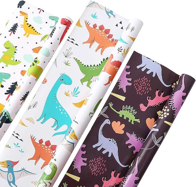 dinosaur wrapping paper