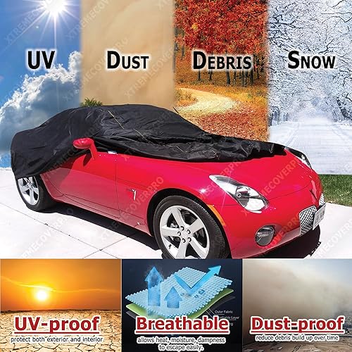 Vista 5 de Funda de coche para Mazda MX-5 Miata XTREMECOVERPRO PRO Series 2000, 2001, 2002, 2003, 2004, 2005, 2006, 2007, 2008, 2009, color negro Negro