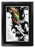 HWC Trading The Fast and the Furious Paul Walker, Vin Diesel 16 x 12 inch Framed Gifts Printed Poster Signed Autograph Picture for Movie Memorabilia Fans - 16