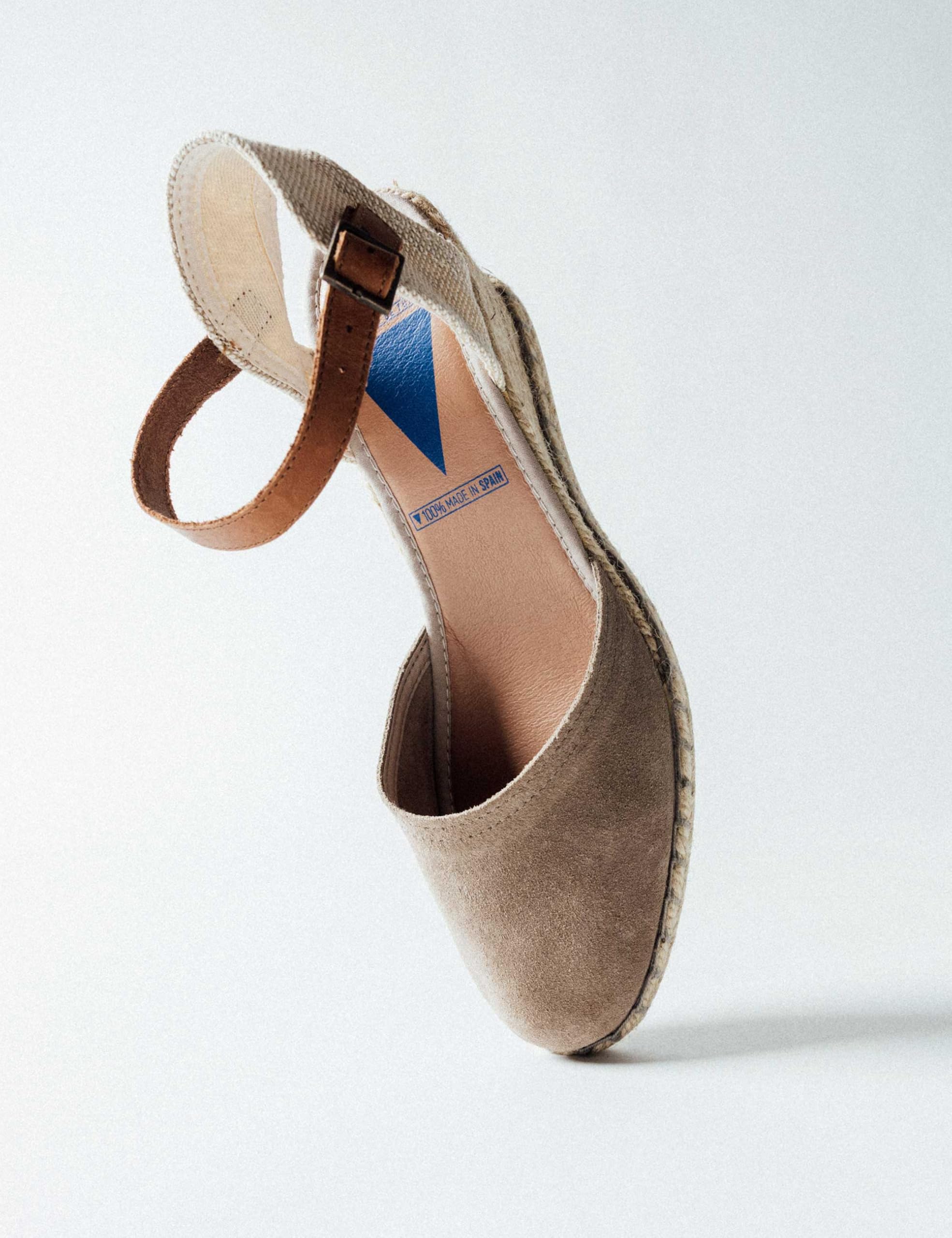 VERBENAS Espadrillas con Zeppa Malena Serraje Piedra