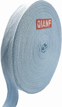 QIANF Multiple Color Twill Tape Ribbon 1" Wide 40 Yards Roll Webbing Herringbone Tape for Clothes Sewing Craft, Baby Blue