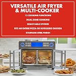 Emeril Lagasse Everyday French Door 360 Air Fryer, 25-QT Capacity, Dual Temperture Zone cooks 2 different ways, Stainless Steel