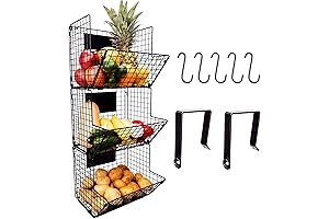 3-Tier Wire Hanging Storage Basket: Organize Your Kitchen with Style