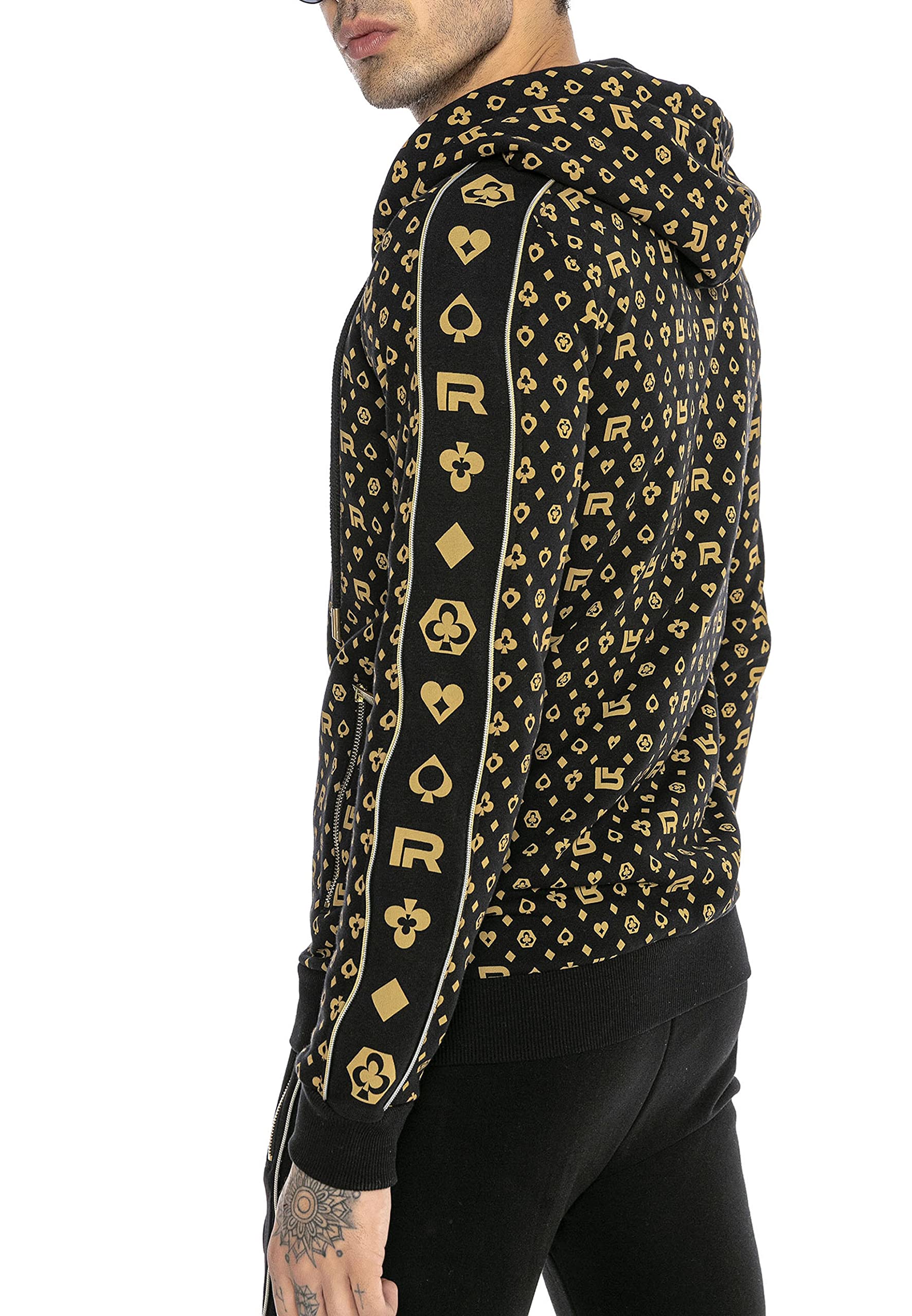 Redbridge Sudadera con Capucha para Hombre Suéter con Cremallera Chaqueta Algodòn Deportiva