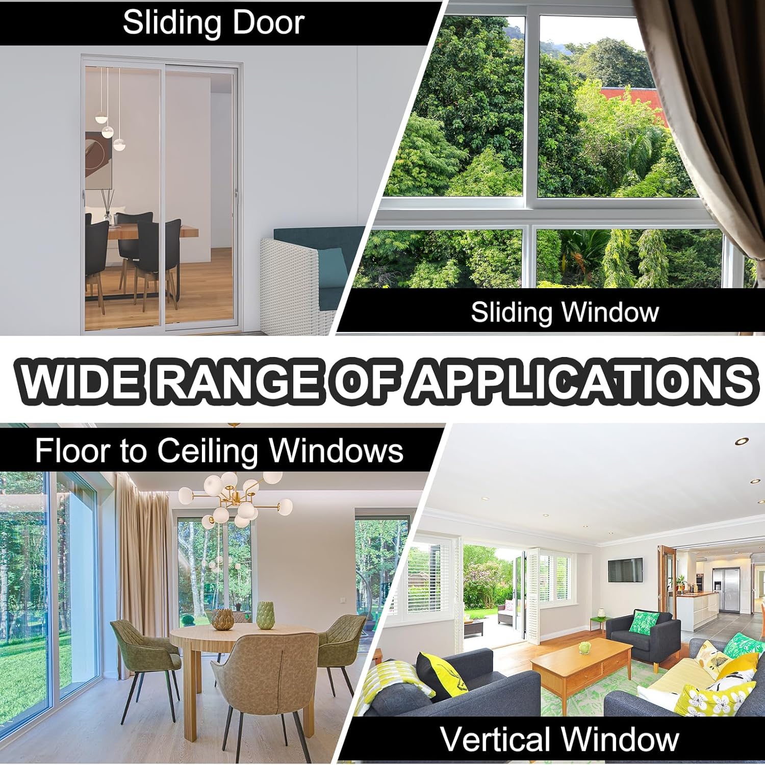 MECCANIXITY Sliding Window Locks Security Window Stoppers, Adjustable Window Opener Stoppers Single Screw Mounting for Vertical & Horizontal Windows, Black 20 Pcs (0.8 Inch)