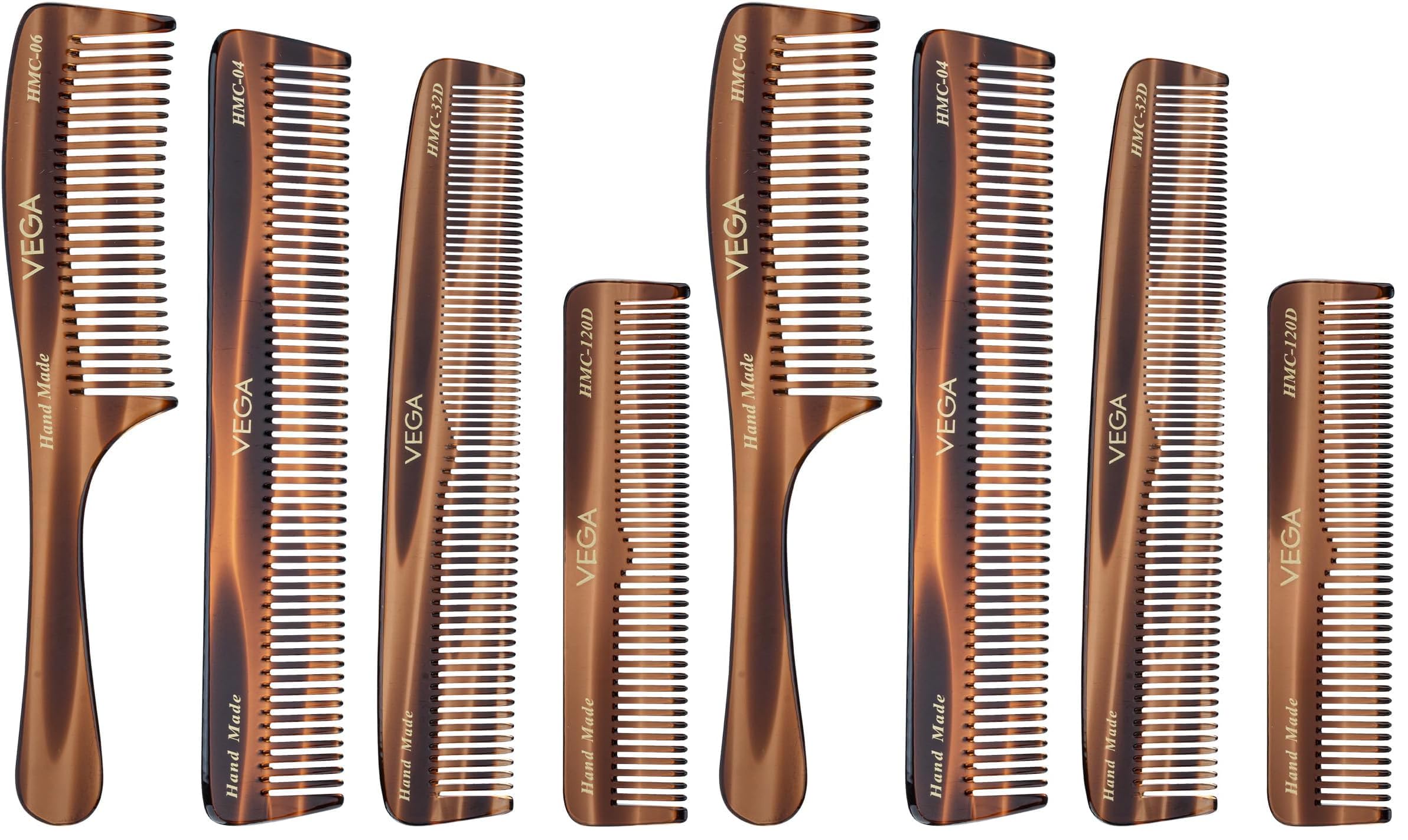Buy Vega Set of 4 Hand Made Hair Comb, (India's No.1* Hair Comb