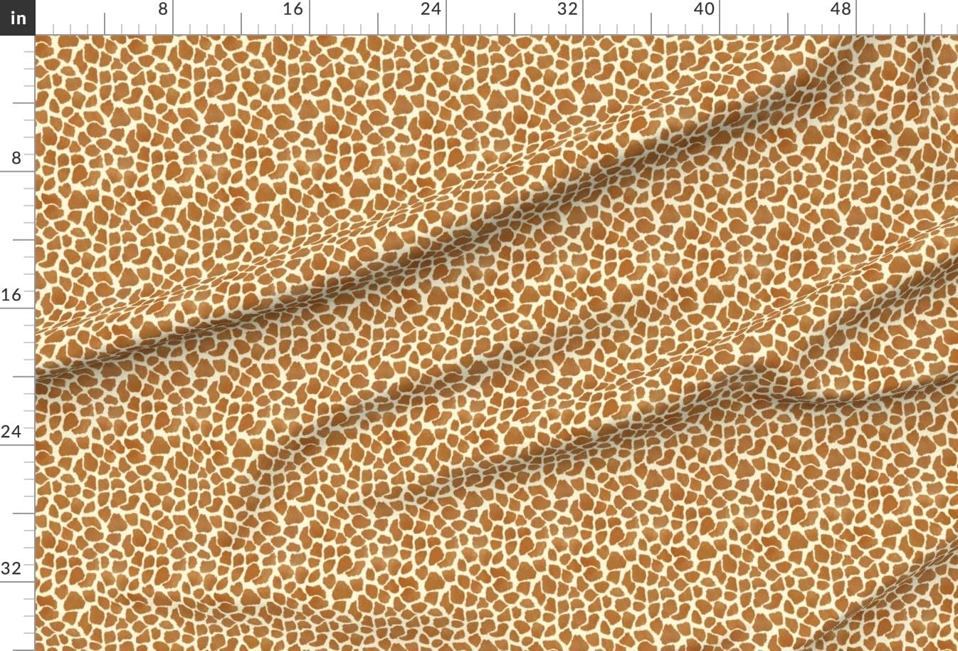 Spoonflower Fabric - Giraffe Spots Hide Zoo Safari Brown Animal Print Pattern Look Africa Printed on Minky Fabric by The Yard - Sewing Baby Blankets Quilt Backing Plush