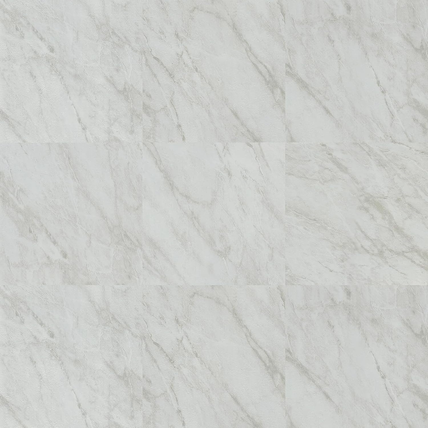 40 Pack Marble Peel and Stick Floor Tiles 12''x 12'' Vinyl Waterproof Sticker, Self Adhesive and Marble Look Sticker on Floor for Bathrooms, Bedrooms, Living Rooms, and Kitchens (40Pack, 5011White)