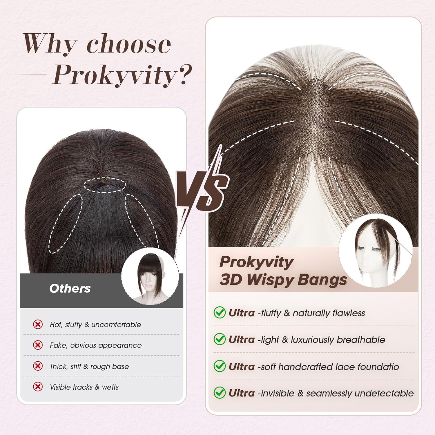 Clip in Bangs, Fake Bangs,Curtain Bang Hair Clip,3D 360°Seamless Coverage French Side Bang Lightweight Human Hair Toppers 9g/10#02 Dark Brown,Natural Look for Daily Party Wedding Dating