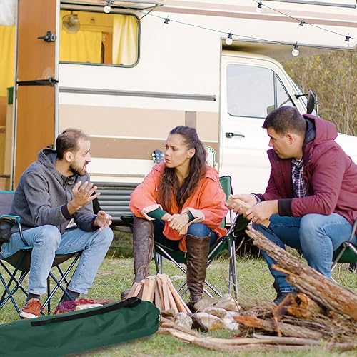 Miniatura 6 de 2 bolsas de repuesto para sillas de campamento, 36.2 x 9.8 pulgadas, poliéster plegable para exteriores, bolsa de almacenamiento grande con correa
