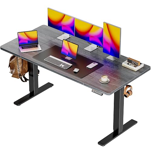 Huuger 55 x 28 Large Electric Standing Desk, Height Adjustable
