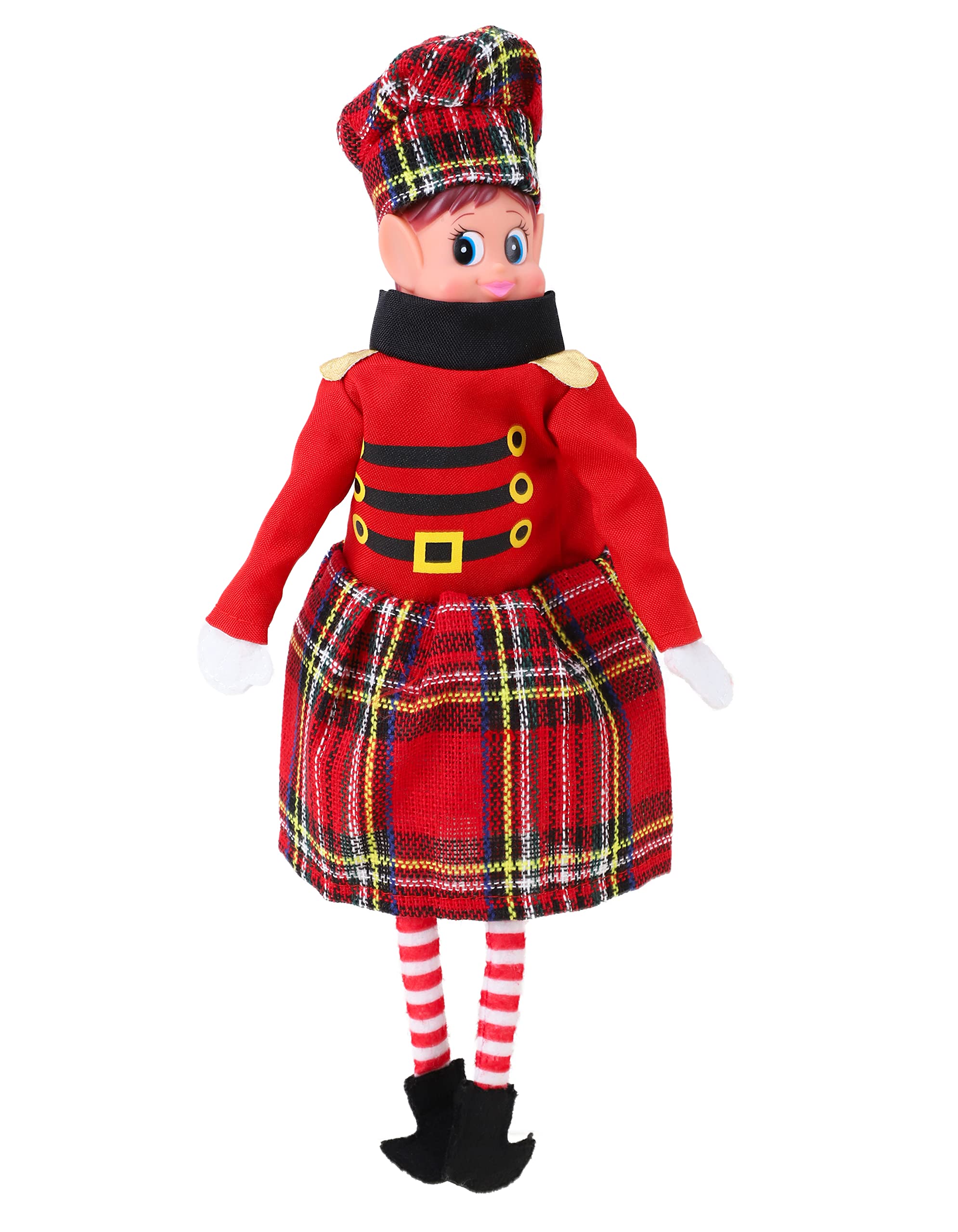 Toyland Boys Red Toyland® Novelty Elf Fancy Dress Outfit - Clothing Accessories For Christmas Elves (Scottish)