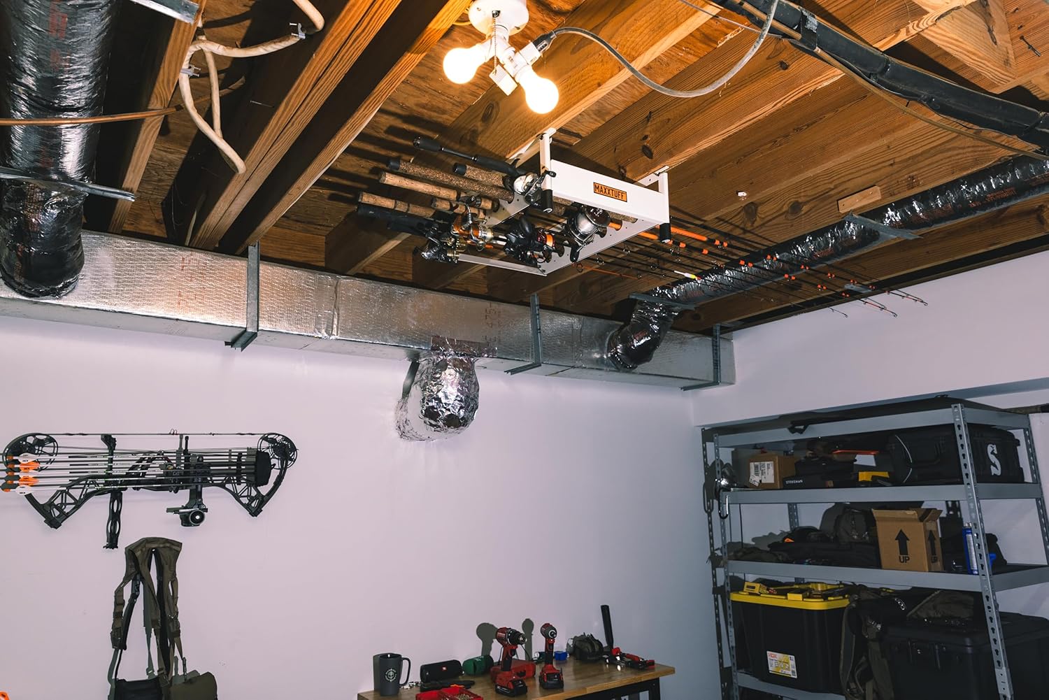 MAXXTUFF Ceiling-Mount Rod Holder