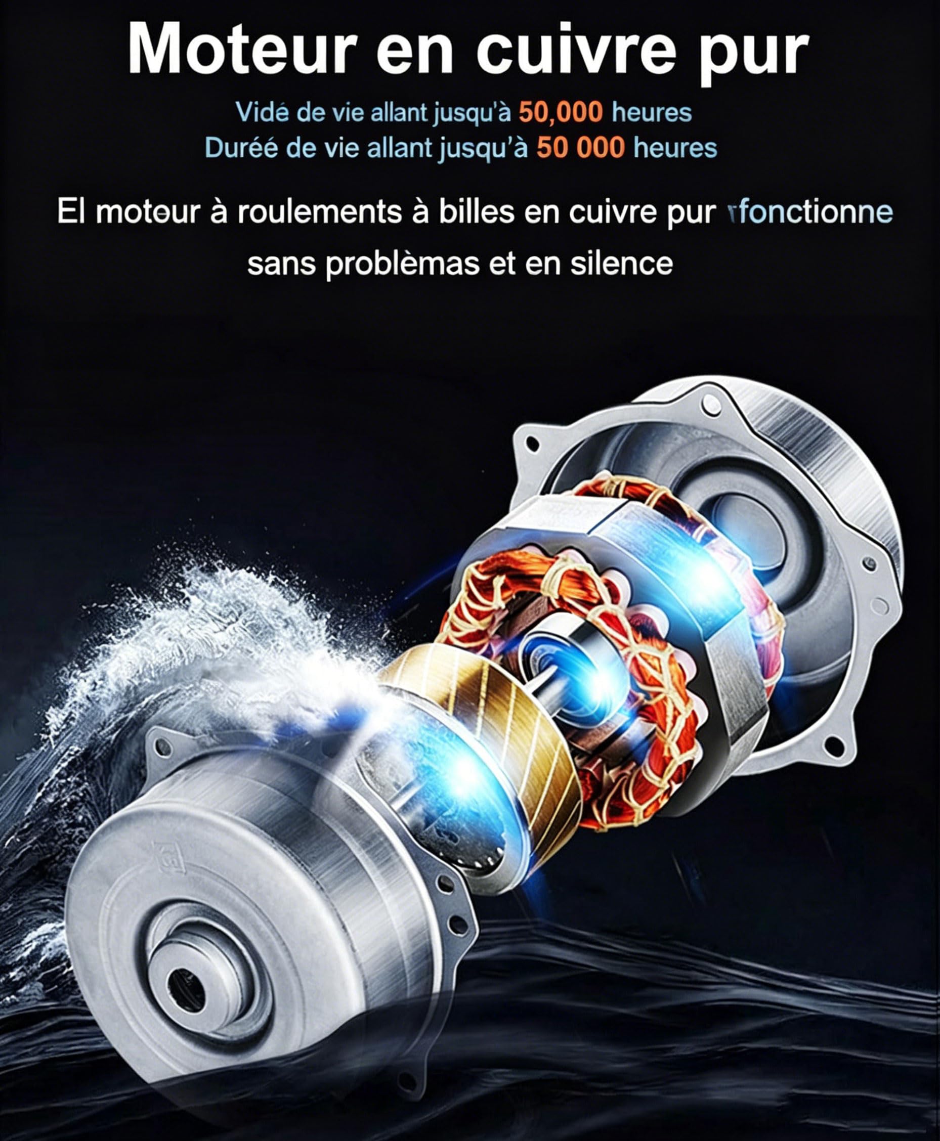 Ventilateur de Conduit en Ligne de 150mm, Ventilateur Extracteur d'Air Silencieux IEC EU Plug, Ventilateur Tubulaire Débit d'Air de 540 m³/h pour VMC Salle de Bain, Cuisine, Garage et Tentes