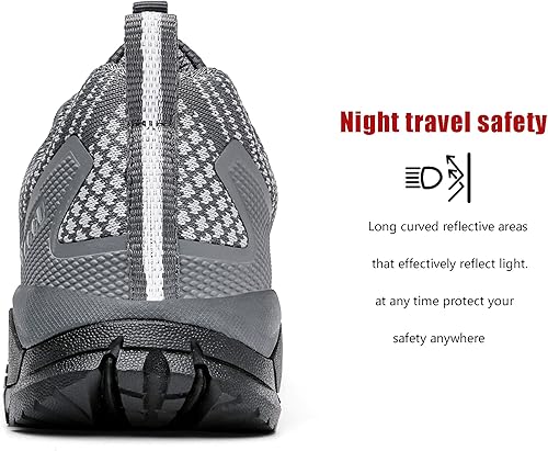 Miniatura 5 de ulogu Waterproof Hiking Shoes for Men Women Comfy Lightweight All Day Work Walking Shoes 6-Month Warranty