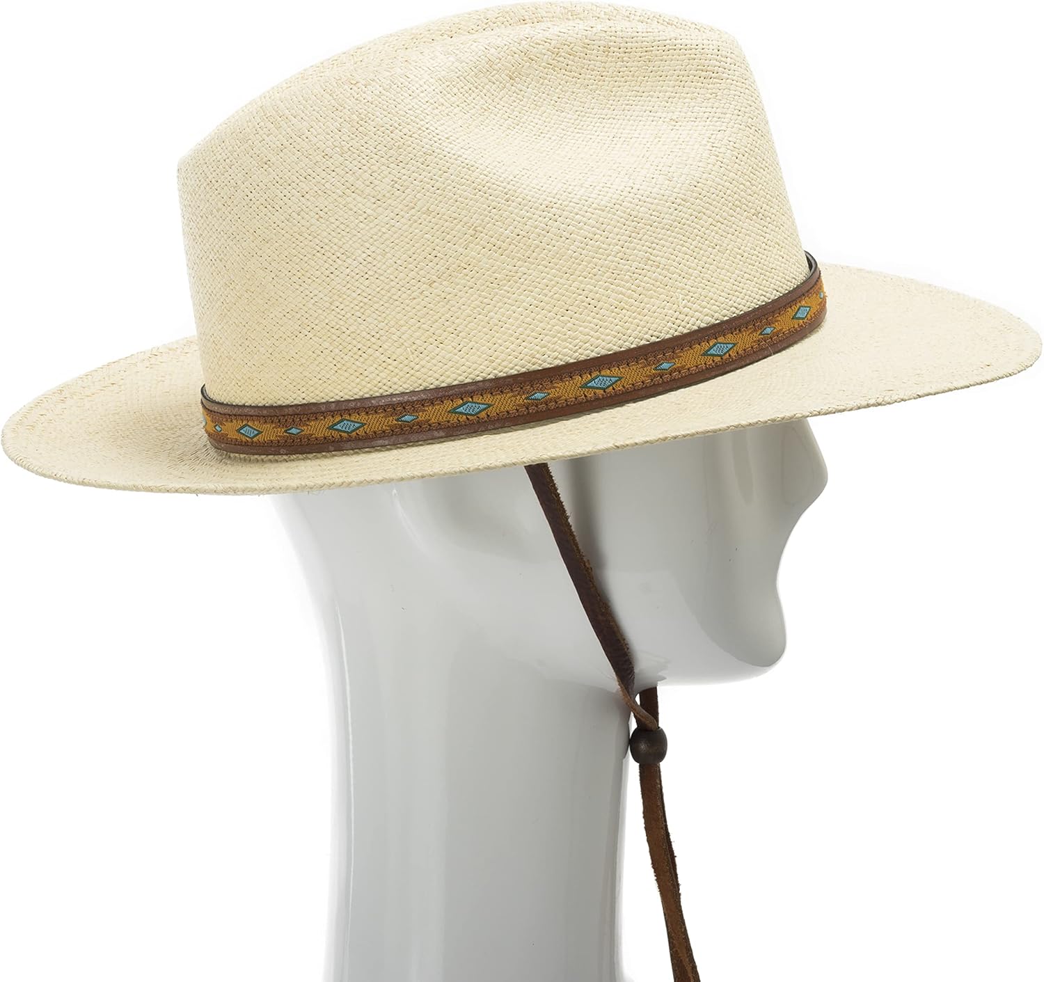 Clearwater Packable Foldable Classic Fedora Panama Straw Hat Sun Wide Brim Lightweight Beach UPF50+ Men or Women