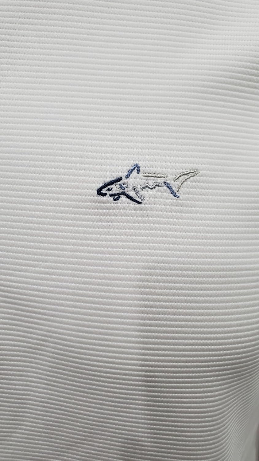 Greg Norman Men's Quarter Zip Polyester Stripe Sweater