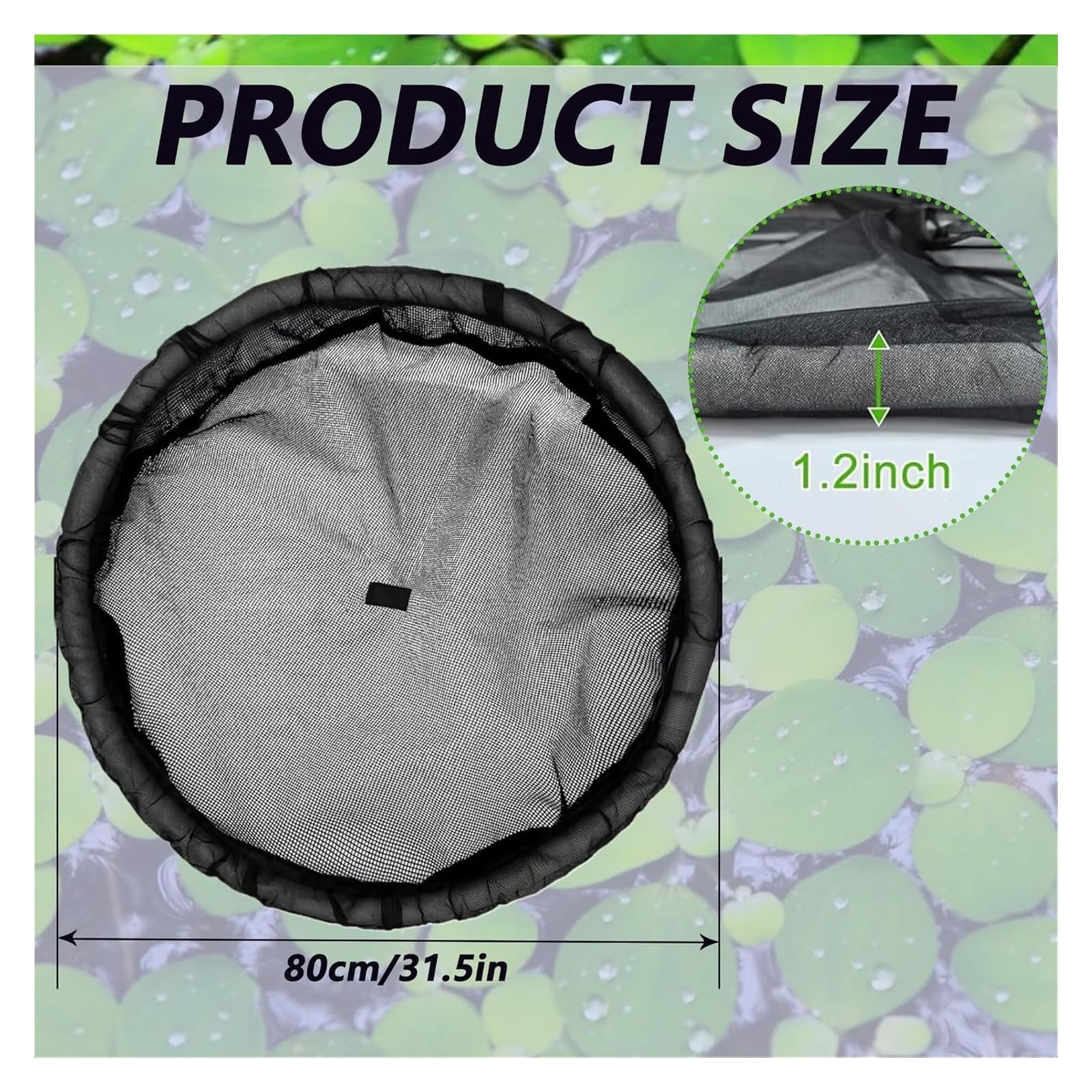 Barrière flottante en forme de flore pour poissons 80 cm protection plantes flottantes étang