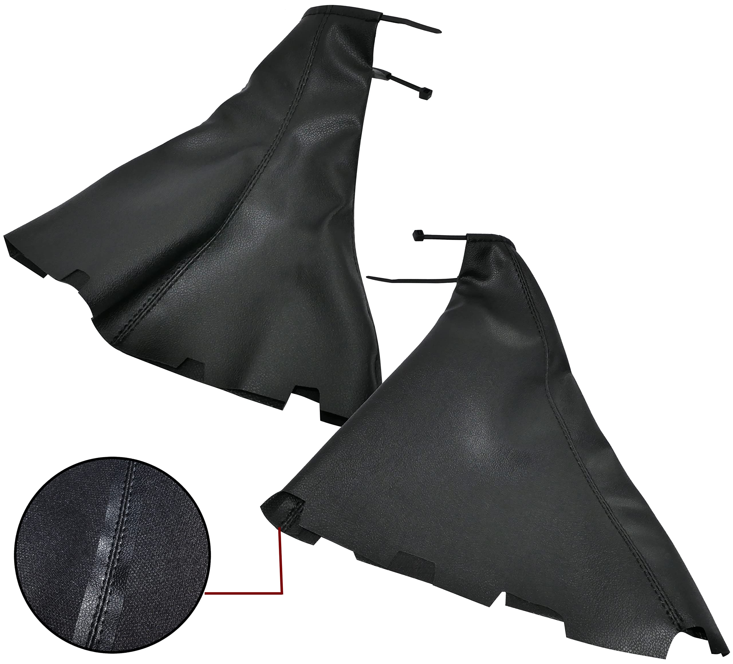 AERZETIX - C59096 - Funda para Palanca de Cambios y Freno de Mano - Compatible con Chevrolet Aveo y Daewoo Kalos a Partir de 2004 - Color Negro - Piel Sintética