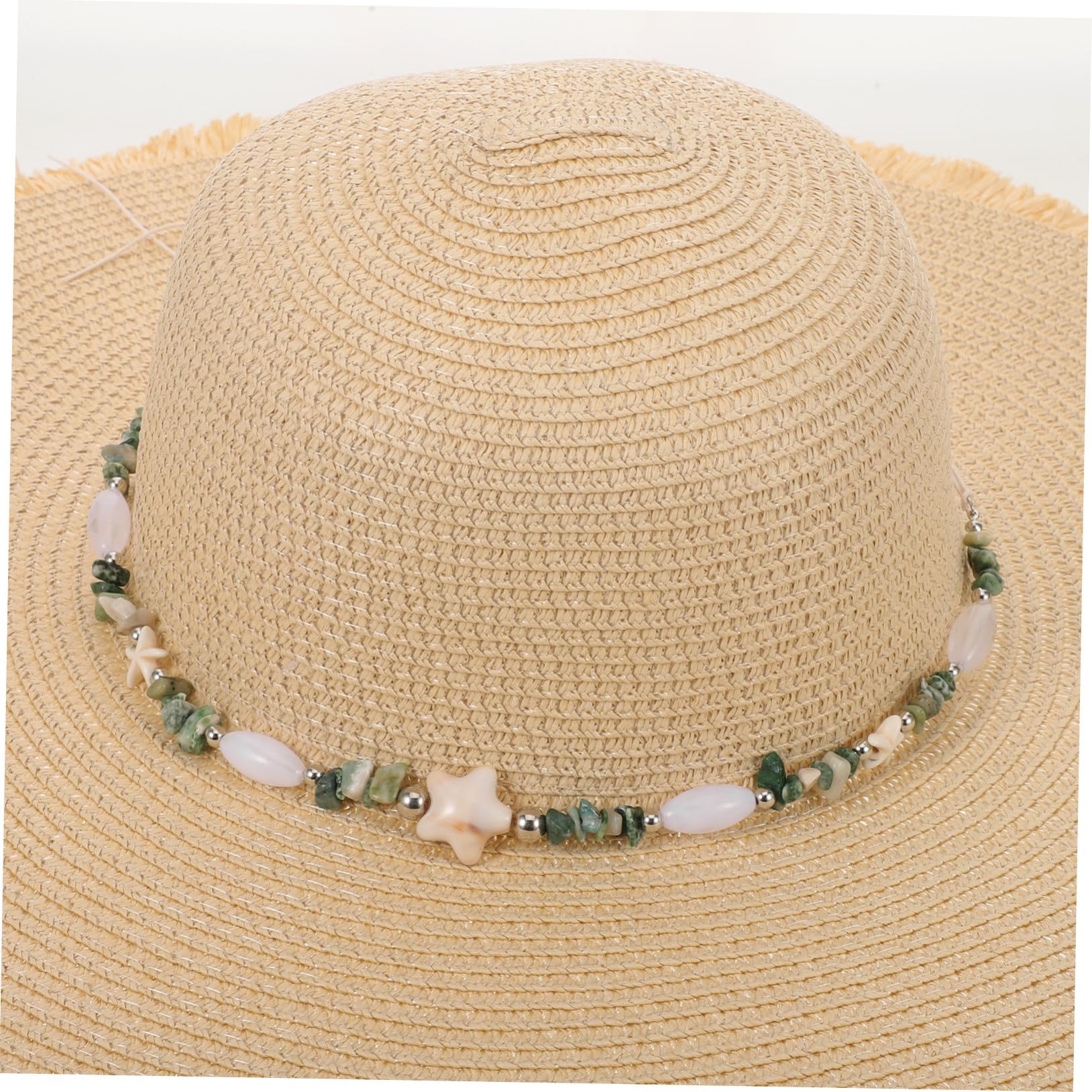 SOIMISS Sombrero de Playa de Paja con ala Ancha para Mujer Protección UV Plegable y Transpirable para Verano Vacaciones y Actividades al Aire